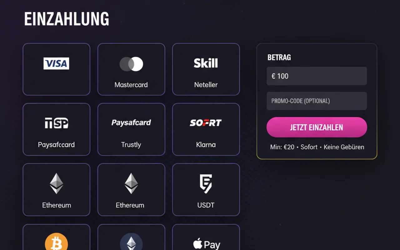 Zahlungsmethoden und Auszahlungen – RetroBet